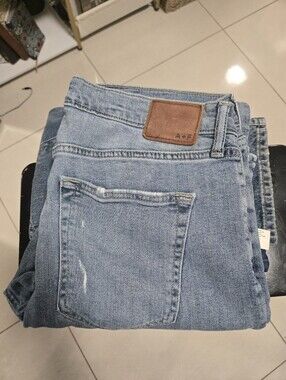 Abercrombie & Fitch Light Blue Slim Straight Men’s Distressed Jeans